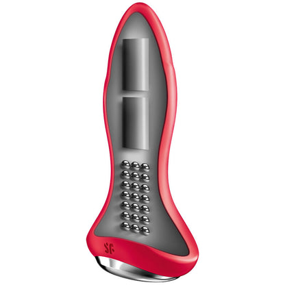 SATISFYER - ROTATOR PLUG 1+ APP VIBRATOR PLUG RED