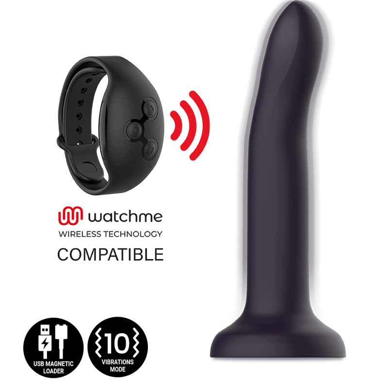 MYTHOLOGY DUMAN MYSTIC DILDO S - VIBRATOR COMPATIBLE WITH WATCHME WIRELESS TECHNOLOGY