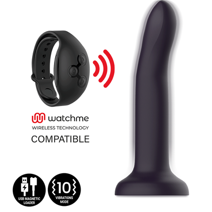 MYTHOLOGY DUMAN MYSTIC DILDO S - VIBRATOR COMPATIBLE WITH WATCHME WIRELESS TECHNOLOGY