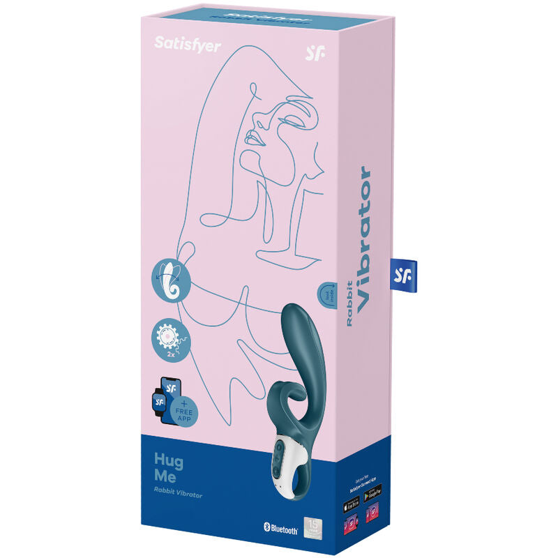 SATISFYER - HUG ME VIBRATOR RABBIT APP PINK