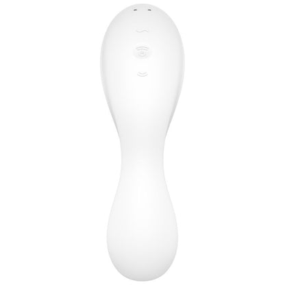 SATISFYER - CURVY TRINITY 5 STIMULATOR AND VIBRATOR APP WHITE