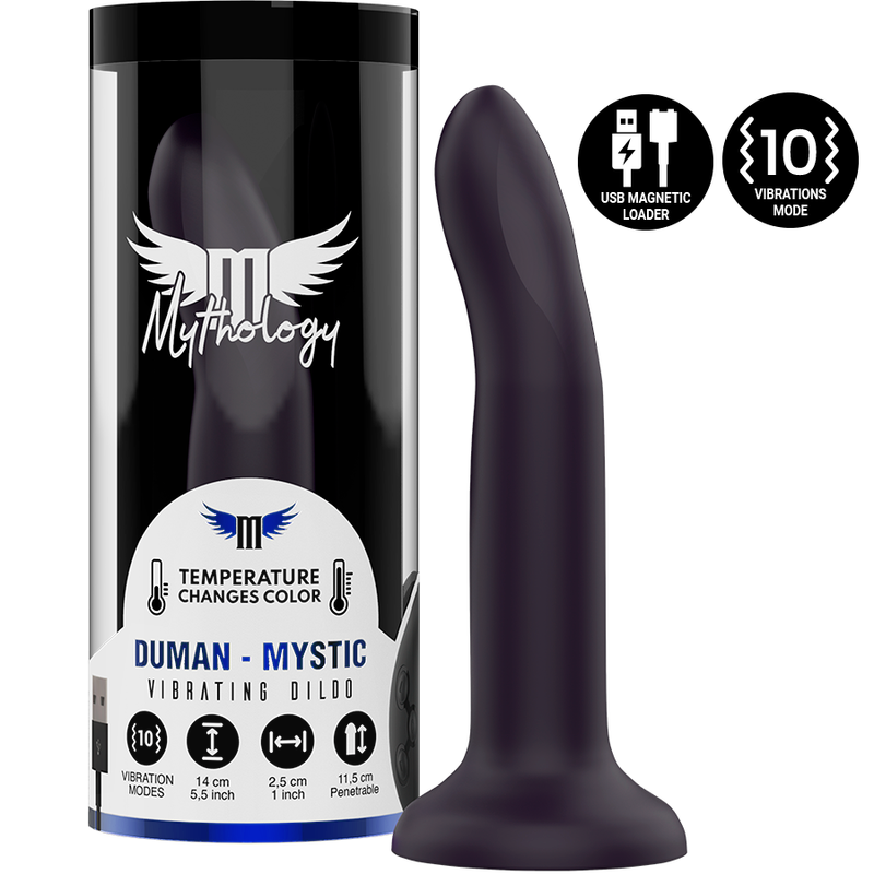 MYTHOLOGY DUMAN MYSTIC DILDO S - VIBRATOR COMPATIBLE WITH WATCHME WIRELESS TECHNOLOGY