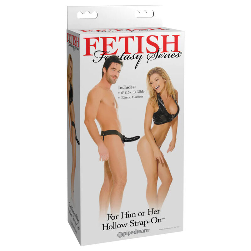 FETISH FANTASY SERIES - BLACK ADJUSTABLE HOLLOW HARNESS 15 CM