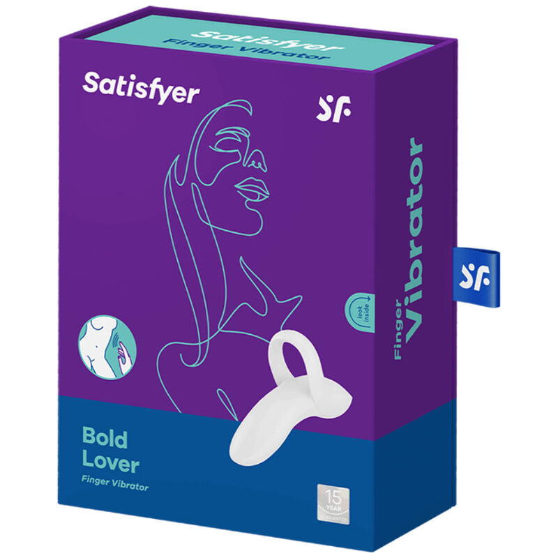 SATISFYER - BOLD LOVER VIBRATING THIMBLE WHITE