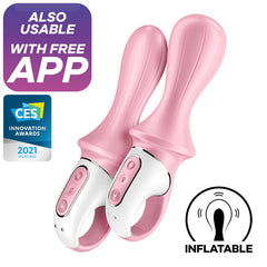 SATISFYER - AIR PUMP BOOTY 5+ PINK INFLABLE ANAL VIBRATOR