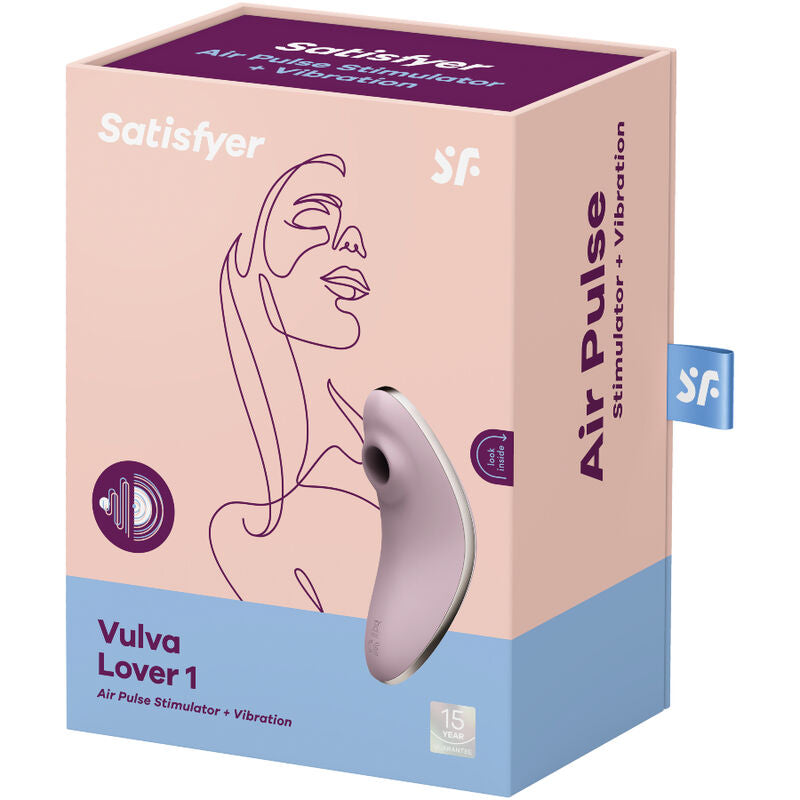 SATISFYER - VULVA LOVER 1 VIOLET VIBRATOR AND STIMULATOR