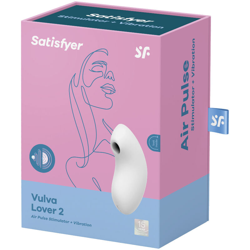 SATISFYER - VULVA LOVER 2 STIMULATOR AND VIBRATOR BLUE