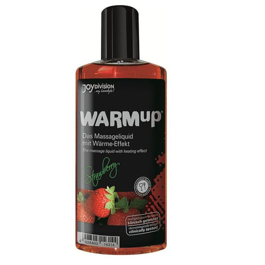 JOYDIVISION WARMUP - STRAWBERRY HEAT EFFECT MASSAGE OIL 150ML