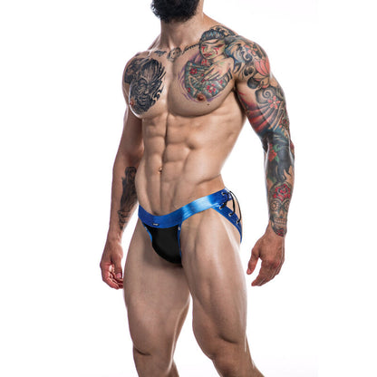 CUT4MEN - JOCKSTRAP DESIRE BLUE LEATHER L