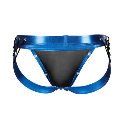 CUT4MEN - JOCKSTRAP DESIRE BLUE LEATHER L