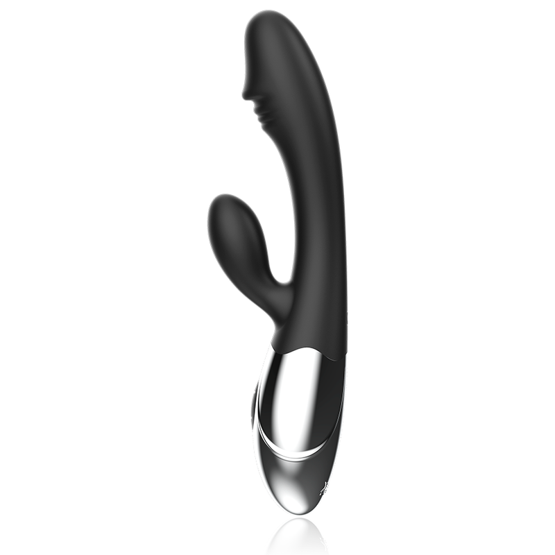 BLACK&amp;SILVER - KALEB VIBRATOR RABBIT SILICON MULTI-FUNCTION