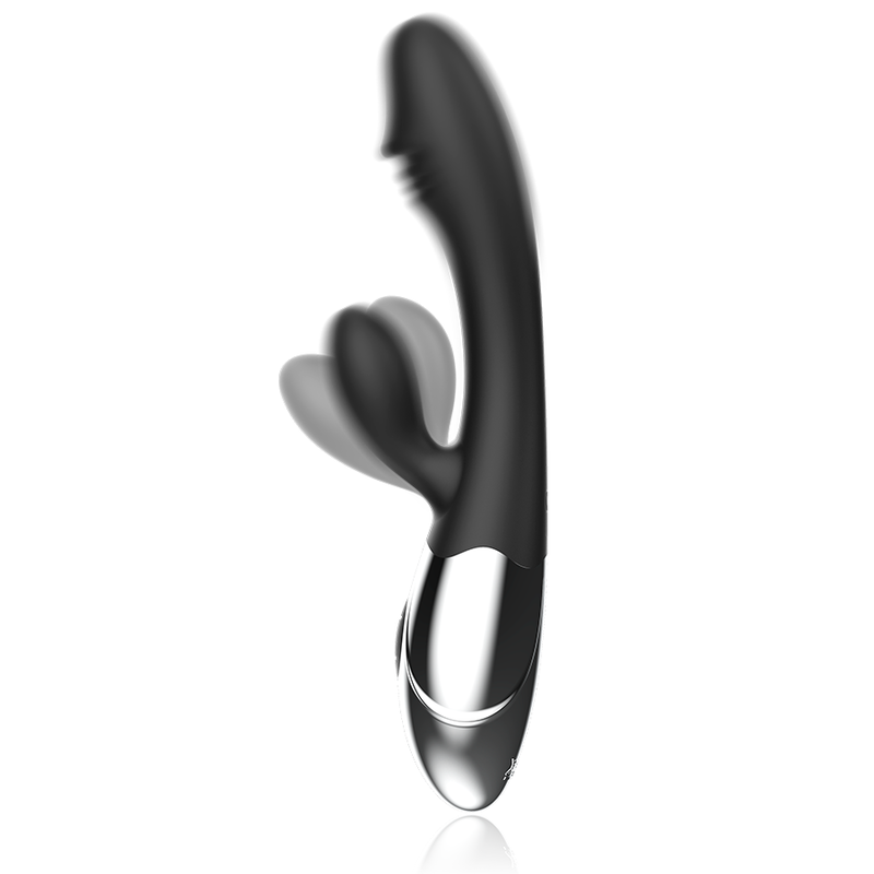 BLACK&amp;SILVER - KALEB VIBRATOR RABBIT SILICON MULTI-FUNCTION