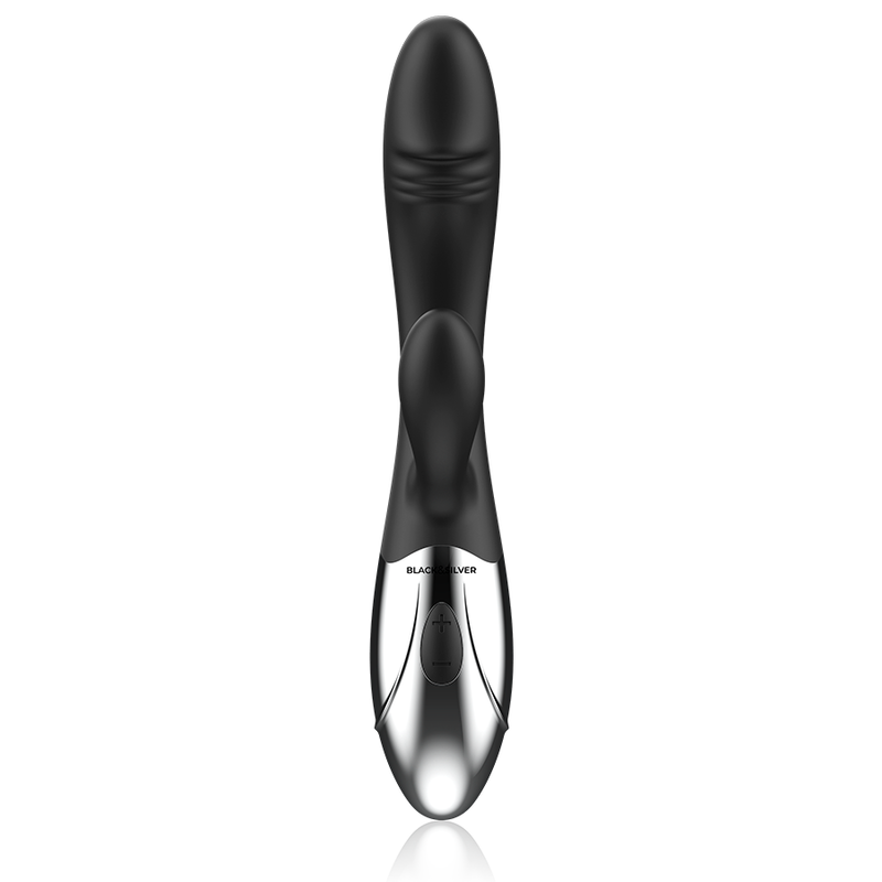 BLACK&amp;SILVER - KALEB VIBRATOR RABBIT SILICON MULTI-FUNCTION