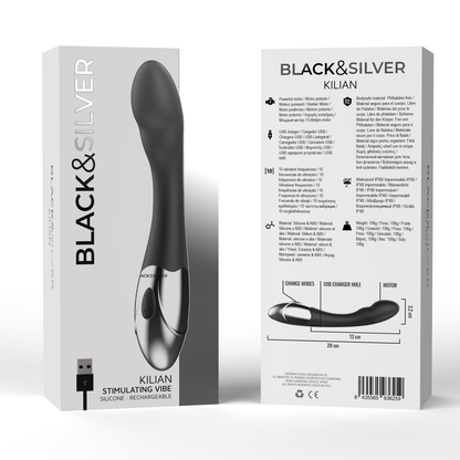 BLACK&amp;SILVER - KILIAN G-SPOT VIBRATOR