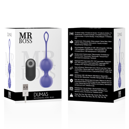 MR BOSS - DUMAS KEGEL VIBRATING BALLS REMOTE CONTROL