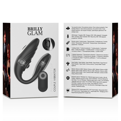 BRILLY GLAM- COUPLE PULSING &amp; VIBRATING REMOTE CONTROL