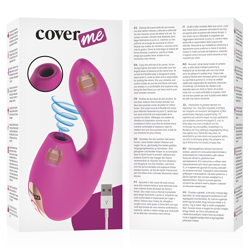 COVERME - CLITORAL SUCTION &amp; POWERFUL G-SPOT RUSH VIBRATOR