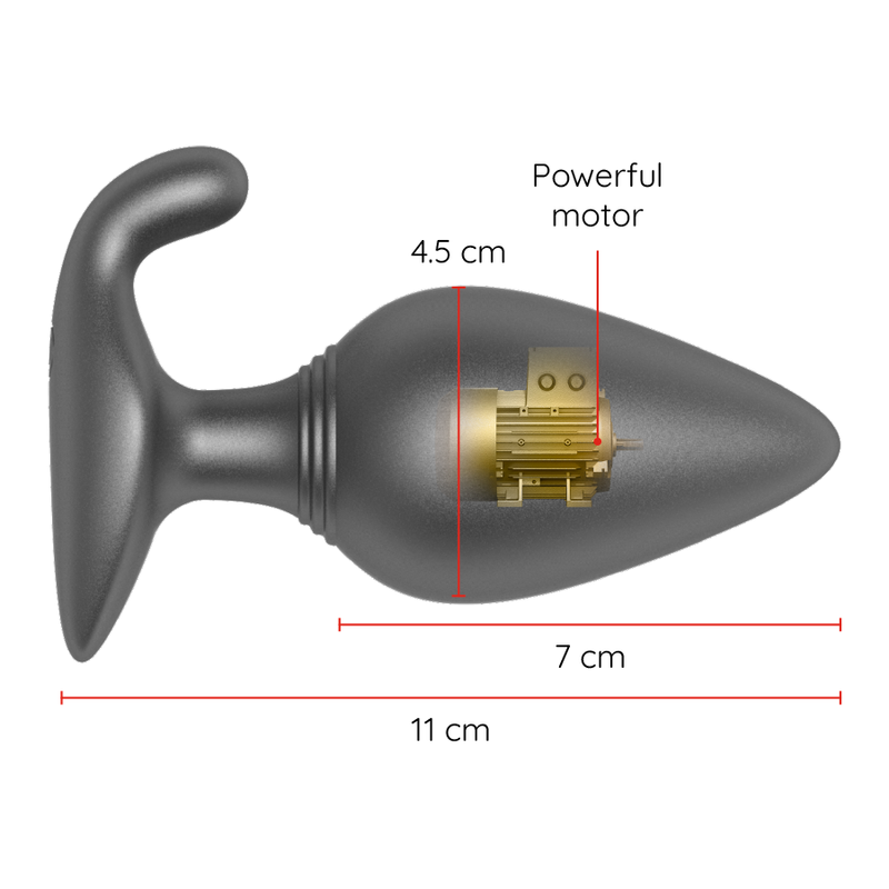 ONINDER - RIO BLACK VIBRATING ANAL PLUG - FREE APP