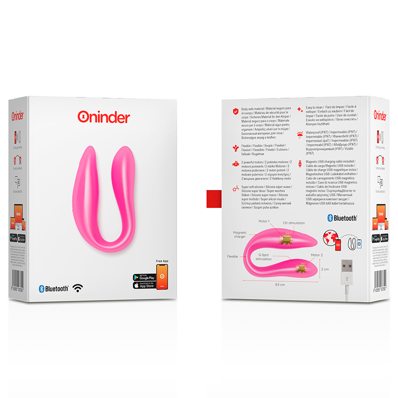 ONINDER - LISBOA BLACK G-POINT &amp; CLITORIS STIMULATOR - FREE APP