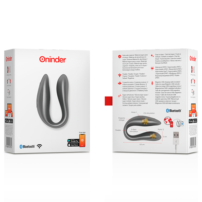 ONINDER - LISBOA BLACK G-POINT &amp; CLITORIS STIMULATOR - FREE APP