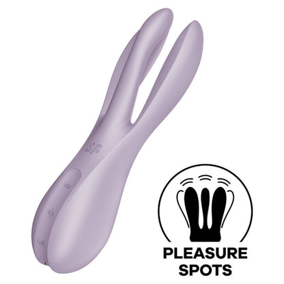 SATISFYER - THREESOME 2 BLACK VIBRATOR