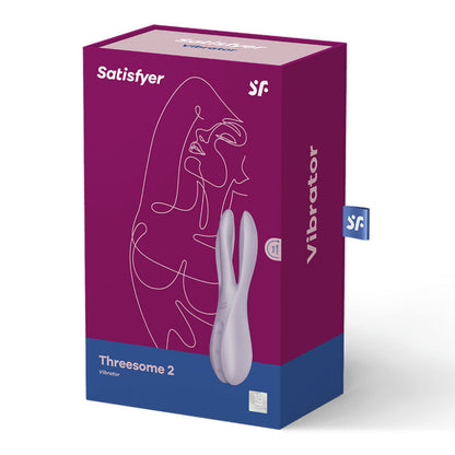 SATISFYER - THREESOME 2 BLACK VIBRATOR