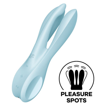 SATISFYER - THREESOME 1 BLUE VIBRATOR