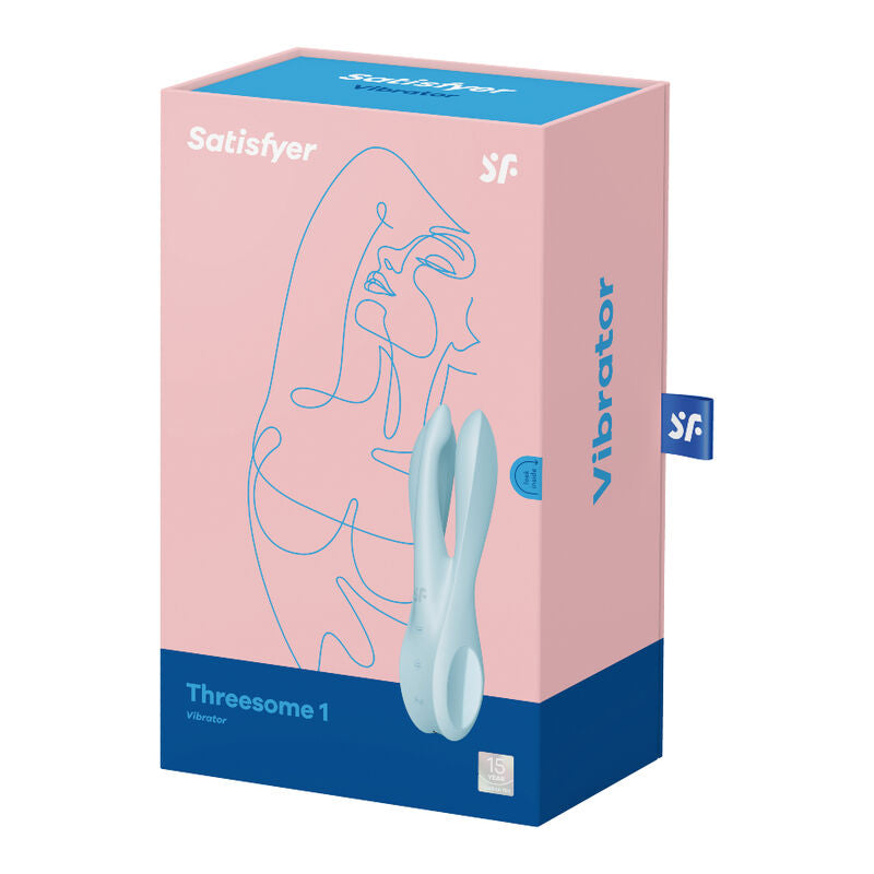 SATISFYER - THREESOME 1 BLUE VIBRATOR