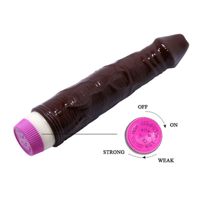 DANCE - WAVES OF PLEASURE VIBRATOR 23 CM BROWN