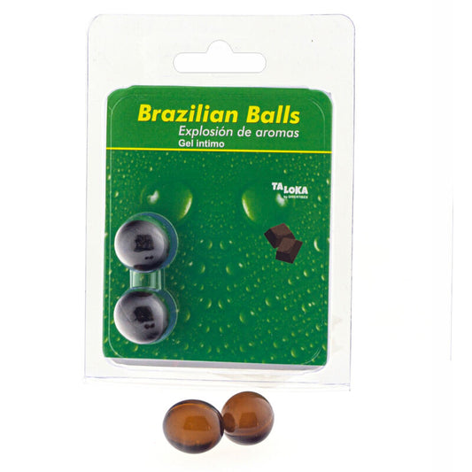 TALOKA - BRAZILIAN BALLS INTIMATE CHOCOLATE GEL 2 BALLS