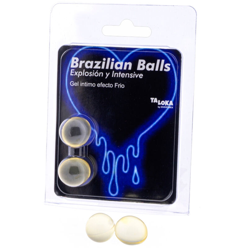 TALOKA - BRAZILIAN BALLS EXCITING GEL COLD EFFECT AND VIBRATION 2 BALLS