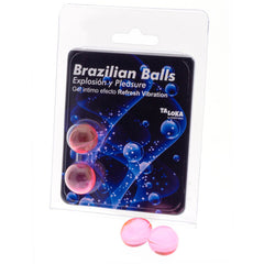 TALOKA - BRAZILIAN BALLS EXCITING GEL REFRESHING VIBRATION EFFECT 2 BALLS