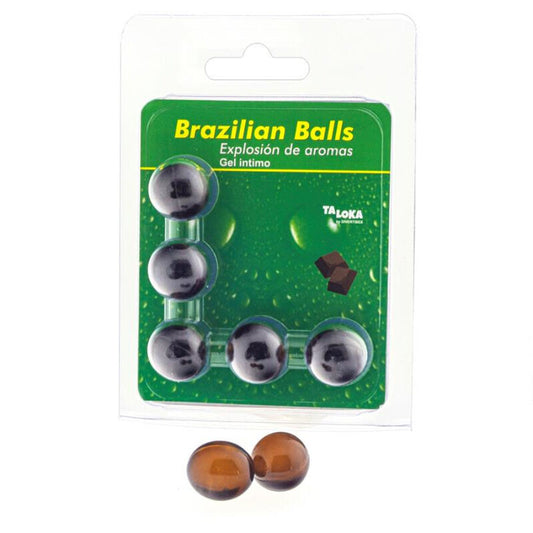 TALOKA - BRAZILIAN BALLS INTIMATE CHOCOLATE GEL 5 BALLS