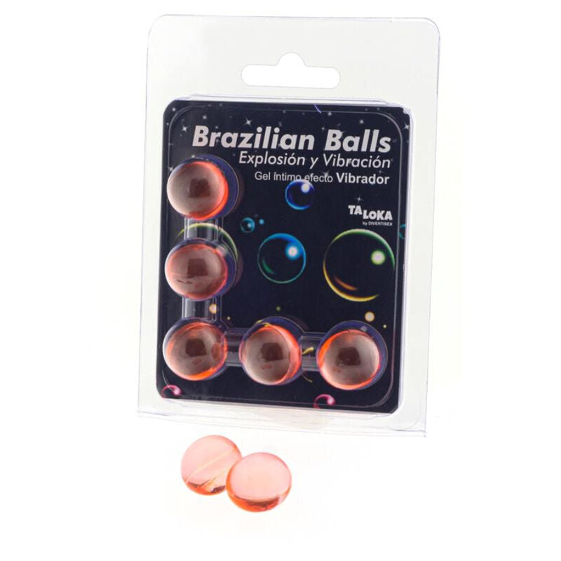 TALOKA - BRAZILIAN BALLS EXCITING GEL VIBRATION EFFECT 5 BALLS