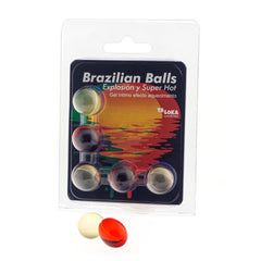 TALOKA - BRAZILIAN BALLS EXCITING GEL SUPER HOT EFFECT 5 BALLS