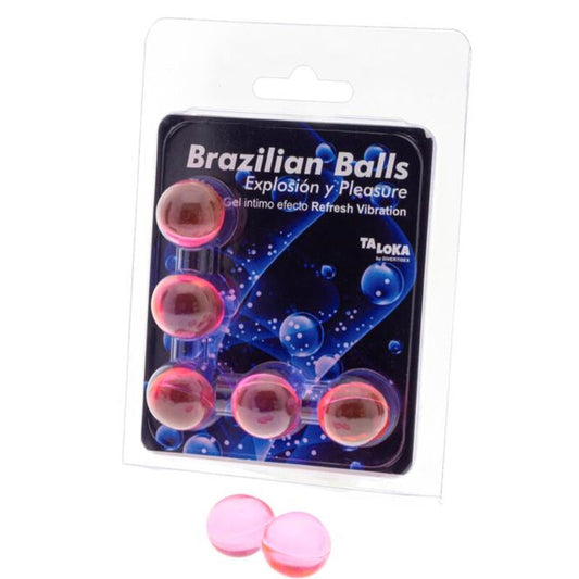 TALOKA - BRAZILIAN BALLS EXCITING GEL REFRESHING VIBRATION EFFECT 5 BALLS