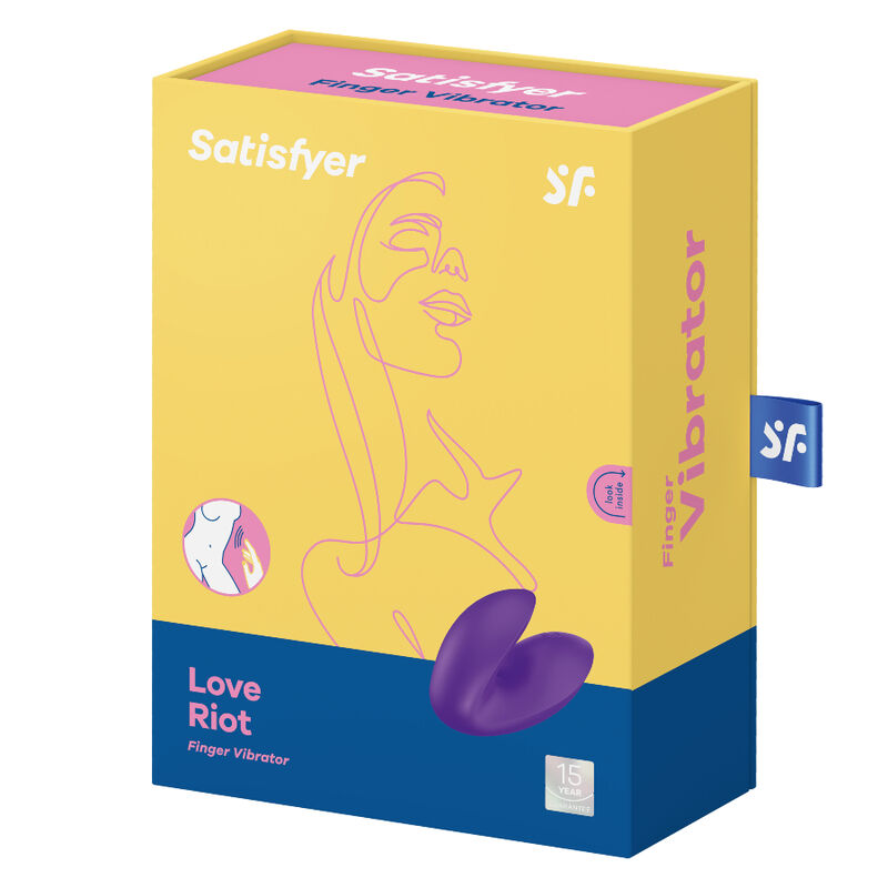 SATISFYER - LOVE RIOT VIBRATOR THIMBLE PURPLE