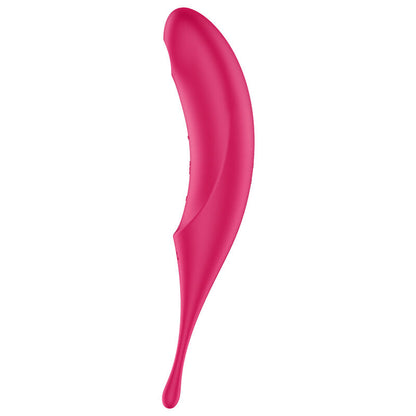 SATISFYER - TWIRLING PRO STIMULATOR AND VIBRATOR RED