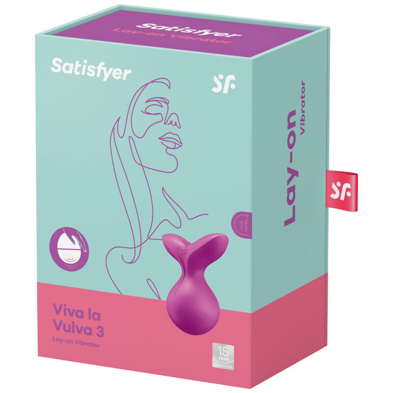 SATISFYER - VIVA LA VULVA 3 VIBRATOR LAY-ON VIOLET