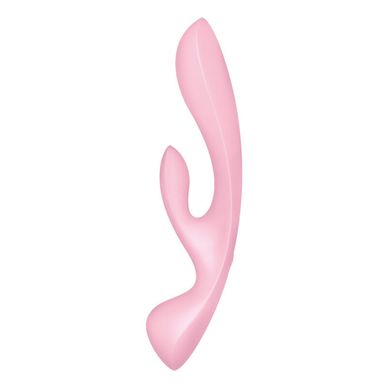 SATISFYER - TRIPLE OH HYBRID VIBRATOR PINK