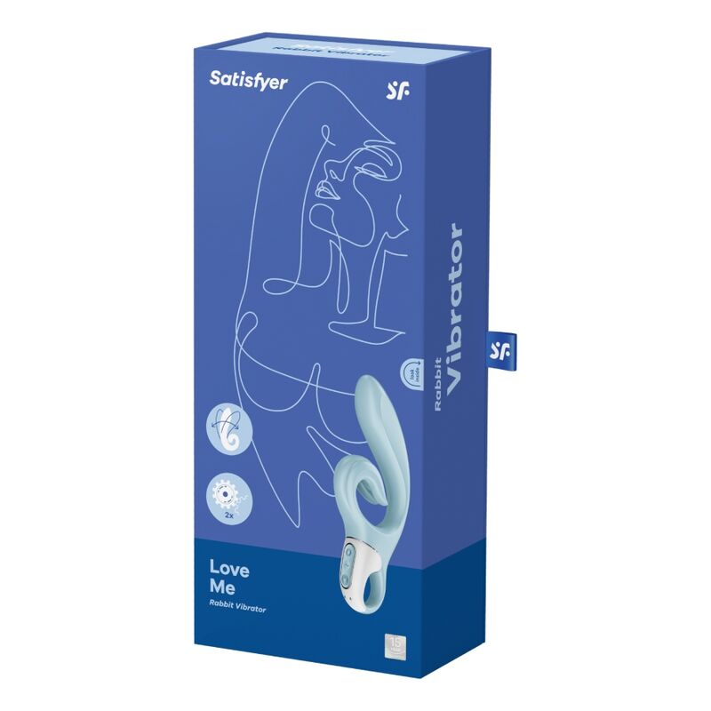 SATISFYER - LOVE ME BLUE RABBIT VIBRATOR