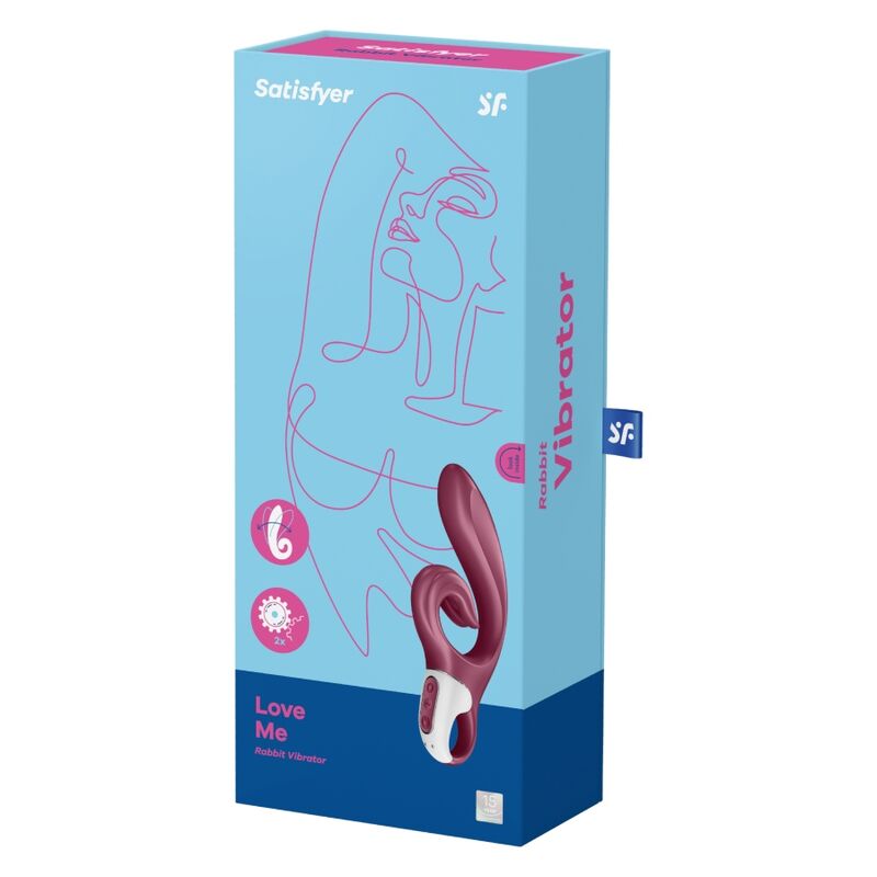 SATISFYER - LOVE ME BLUE RABBIT VIBRATOR