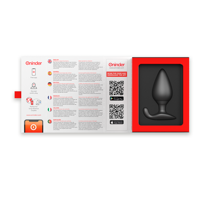 ONINDER - RIO BLACK VIBRATING ANAL PLUG - FREE APP