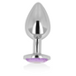 OHMAMA - PLUG ANAL CON CRISTAL VIOLETA 7 CM