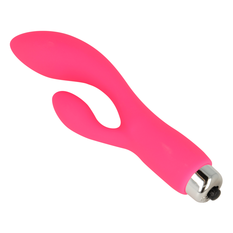 OHMAMA - VIBRATOR WITH RABBIT 13 CM PINK