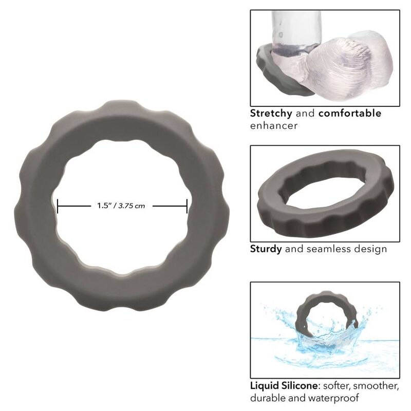 CALEXOTICS - ALPHA ERECT RING GRAY