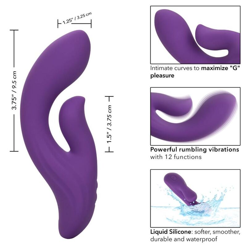 CALEXOTICS - STELLA DUAL PLEASER VIOLET