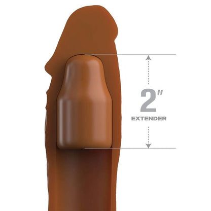 FANTASY X- TENSIONS - PIPEDREAMS SLEEVE 20.32 CM + 5.00 CM INCH PLUG CARAMEL