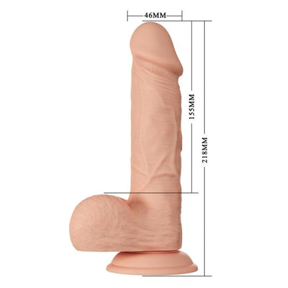 DANCE - BEAUTIFUL ENCOUNTER BAHAMUT FLEXIBLE REALISTIC DILDO 21.8 CM NATURAL