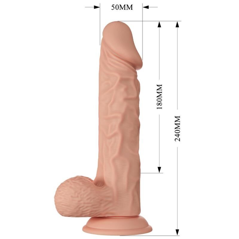 DANCE - BEAUTIFUL ENCOUNTER BURAQ FLEXIBLE REALISTIC DILDO 24 CM NATURAL